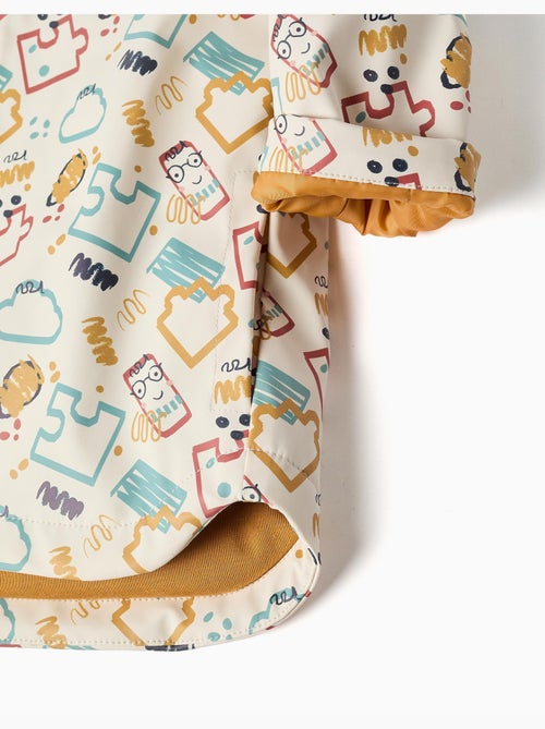 Parka engomada acolchada con capucha y estampado - Kiabi
