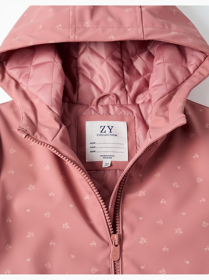 Parka engomada acolchada y con capucha Rosa - Kiabi