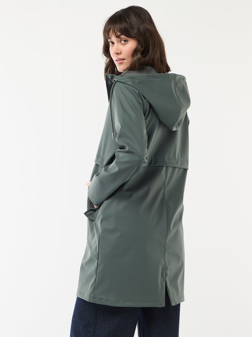 Parka engomada con capucha - Kiabi