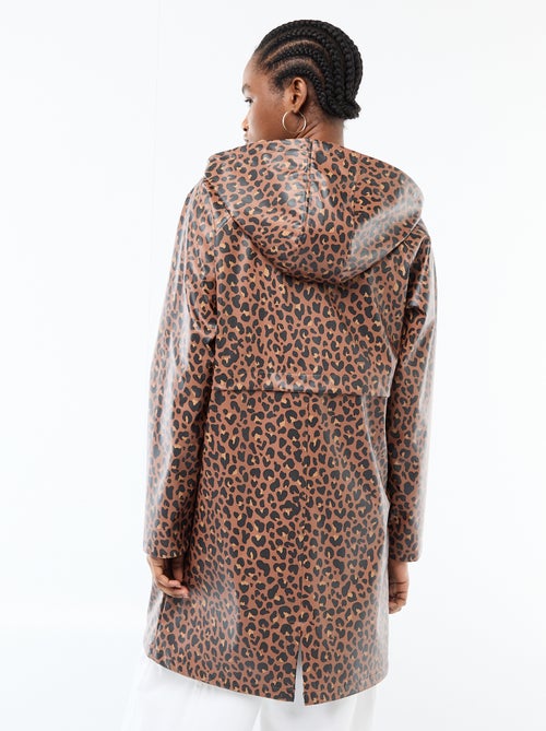 Parka engomada con capucha - Kiabi