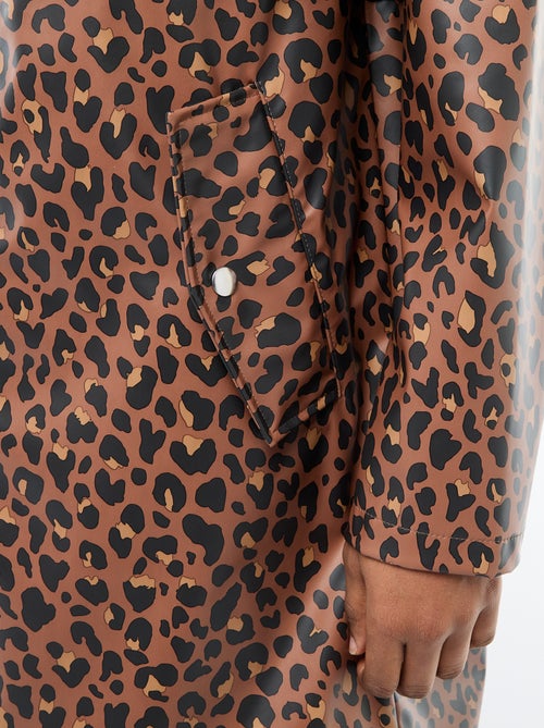 Parka engomada con capucha - Kiabi