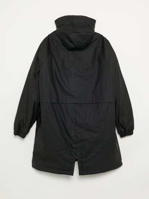 Parka engomada forrada con capucha - Kiabi Parka engomada forrada con capucha - Kiabi