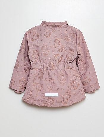 Parka estampada con brillos 'unicornio'