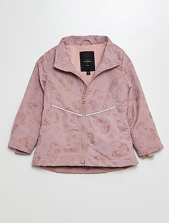 Parka estampada con brillos 'unicornio'