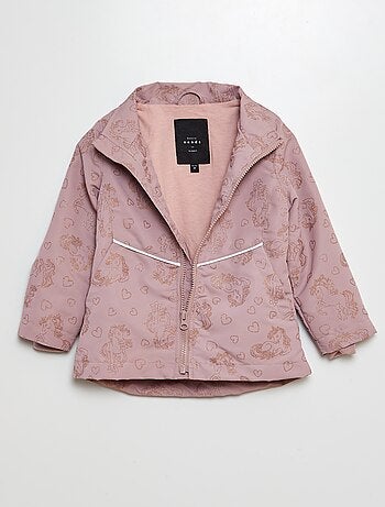 Parka estampada con brillos 'unicornio'