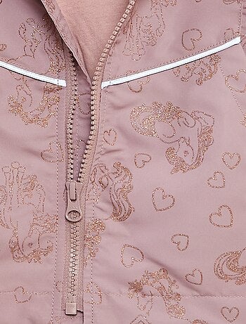 Parka estampada con brillos 'unicornio'