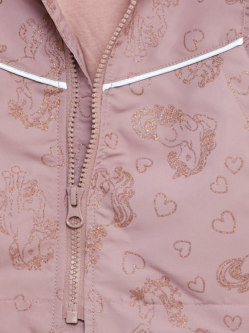 Parka estampada con brillos 'unicornio' - Kiabi