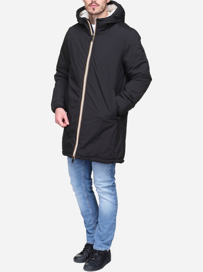 Parka forrada - mentex Negro - Kiabi