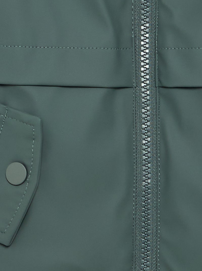 Parka forrada con capucha Kaki - Kiabi