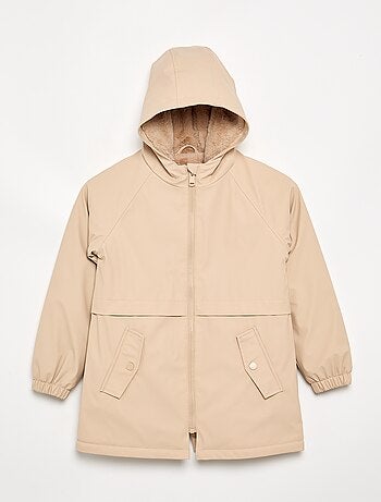 Parka forrada de pelo sintético