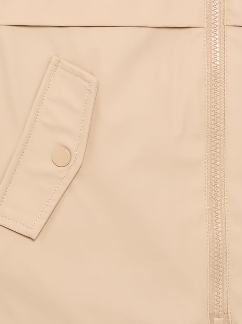 Parka forrada de pelo sintético Beige - Kiabi