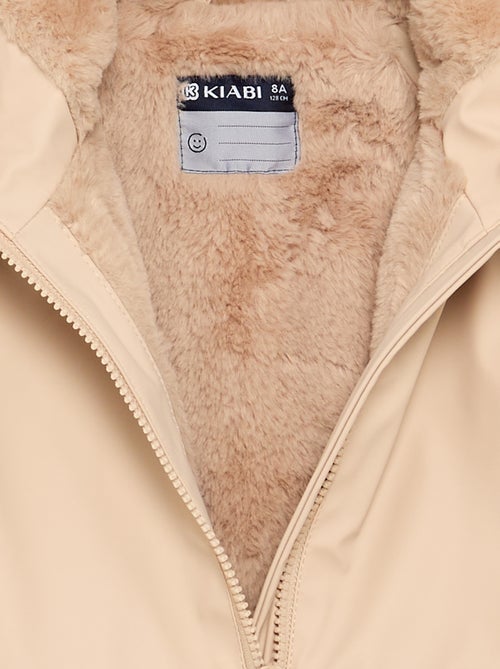 Parka forrada de pelo sintético - Kiabi