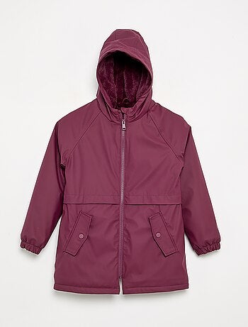 Parka forrada de pelo sintético
