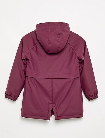 Parka forrada de pelo sintético