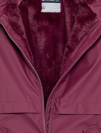 Parka forrada de pelo sintético