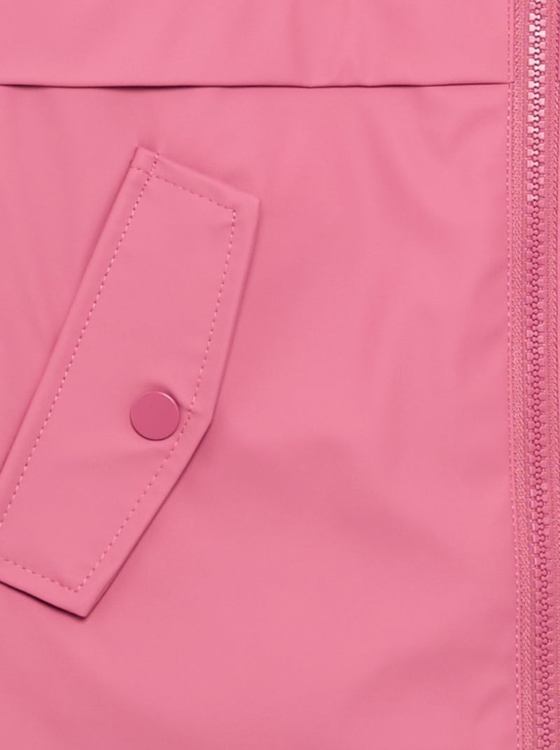 Parka forrada de pelo sintético Rosa - Kiabi