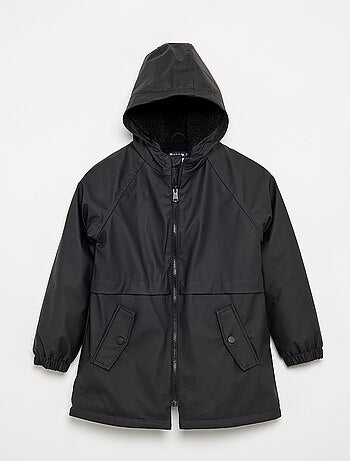 Parka forrada efecto borreguillo