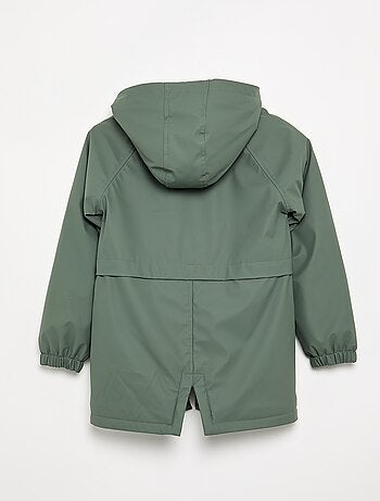 Parka forrada efecto borreguillo
