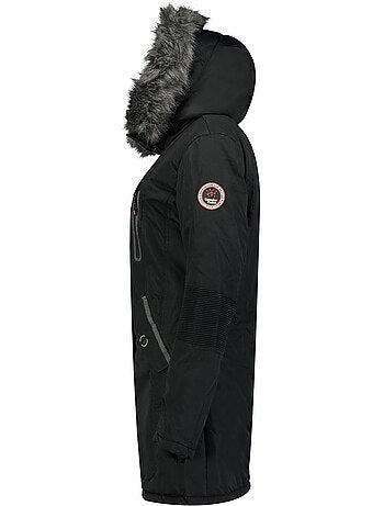 Parka gruesa con capucha de piel sintética camilly – canadian peak