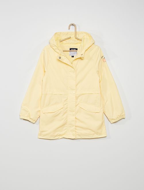 Parka hidrófuga con capucha - AMARILLO - Kiabi - 19.00€