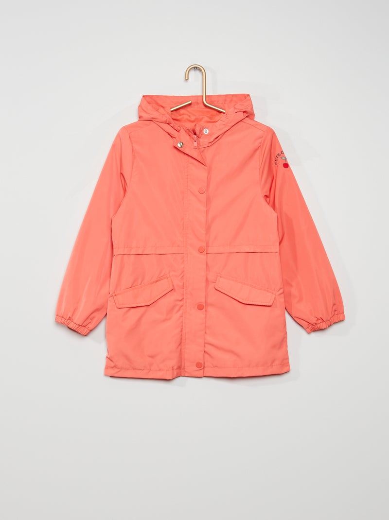 Parka hidrófuga con capucha ROSA - Kiabi