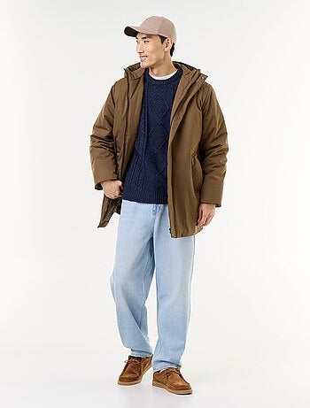 Parka hidrófuga con capucha