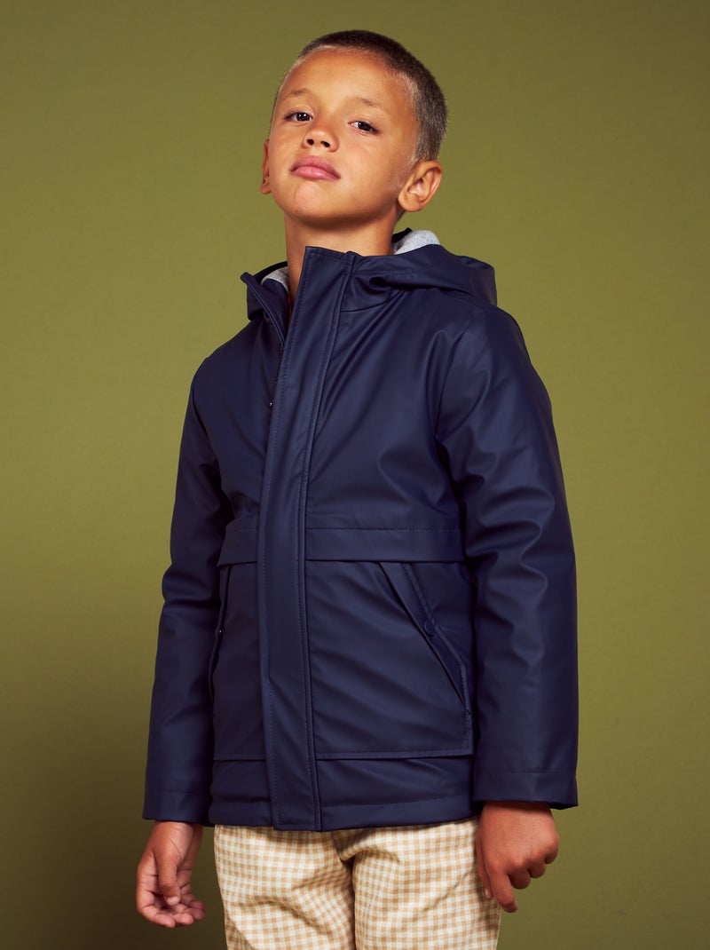 Parka impermeable azul - Kiabi