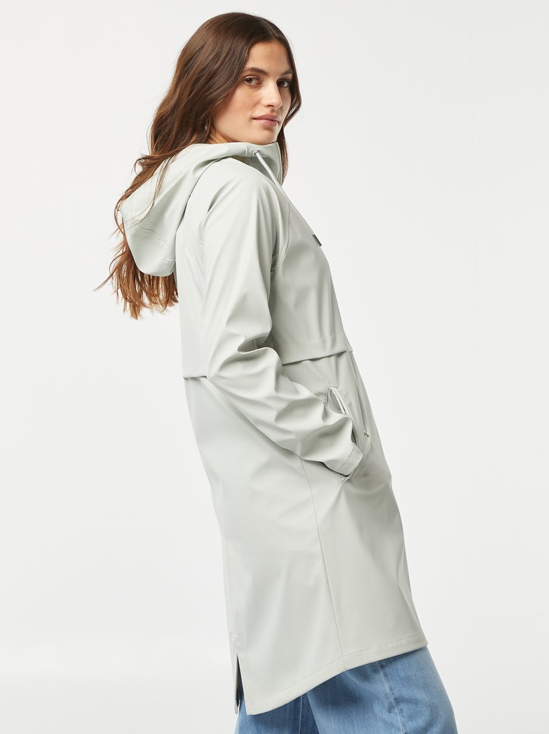 Parka impermeable con capucha AZUL - Kiabi