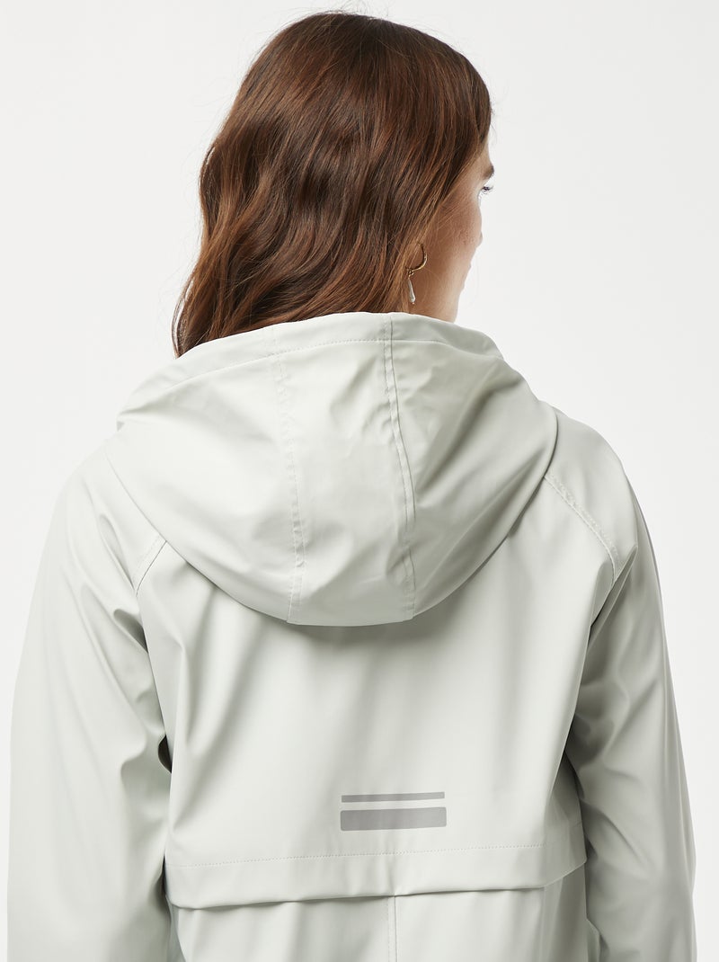 Parka impermeable con capucha AZUL - Kiabi