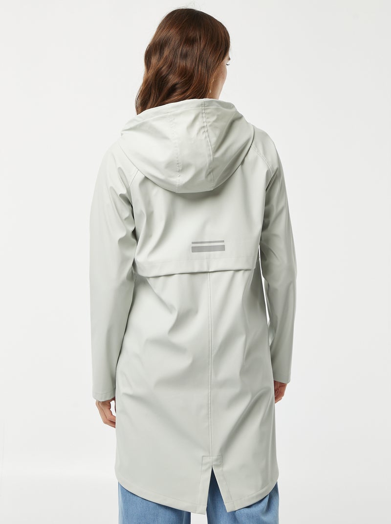 Parka impermeable con capucha AZUL - Kiabi