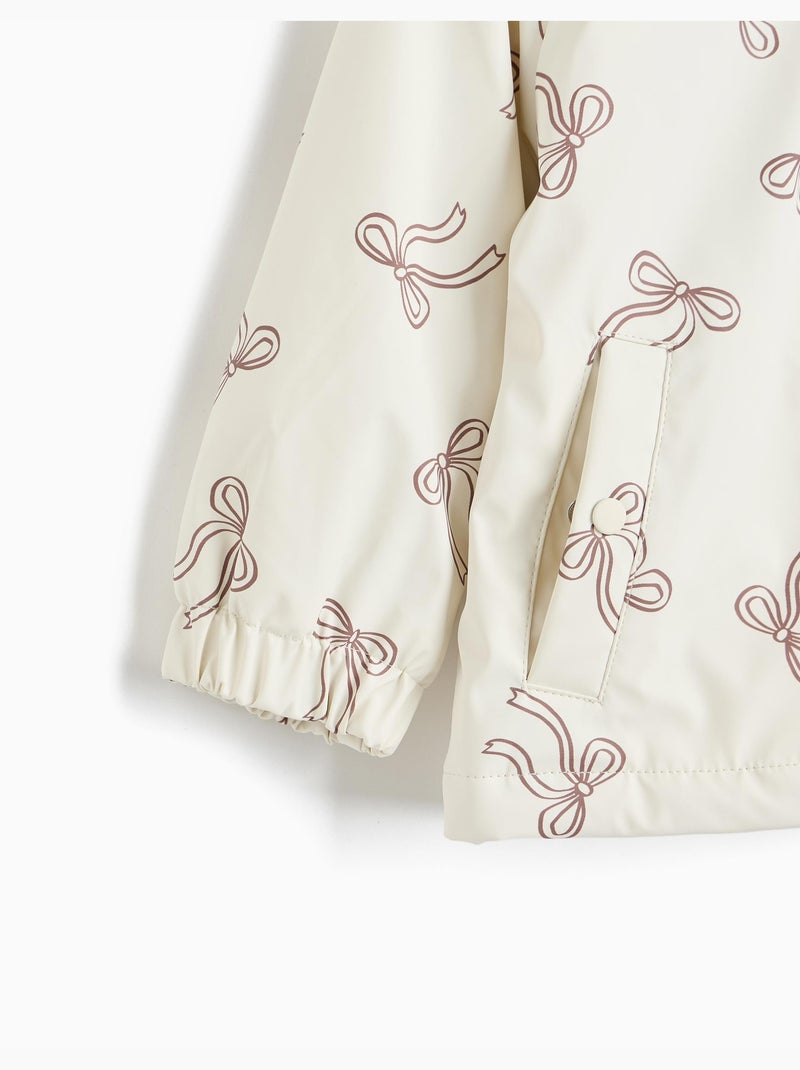 Parka impermeable con capucha, mo fashion Blanco - Kiabi