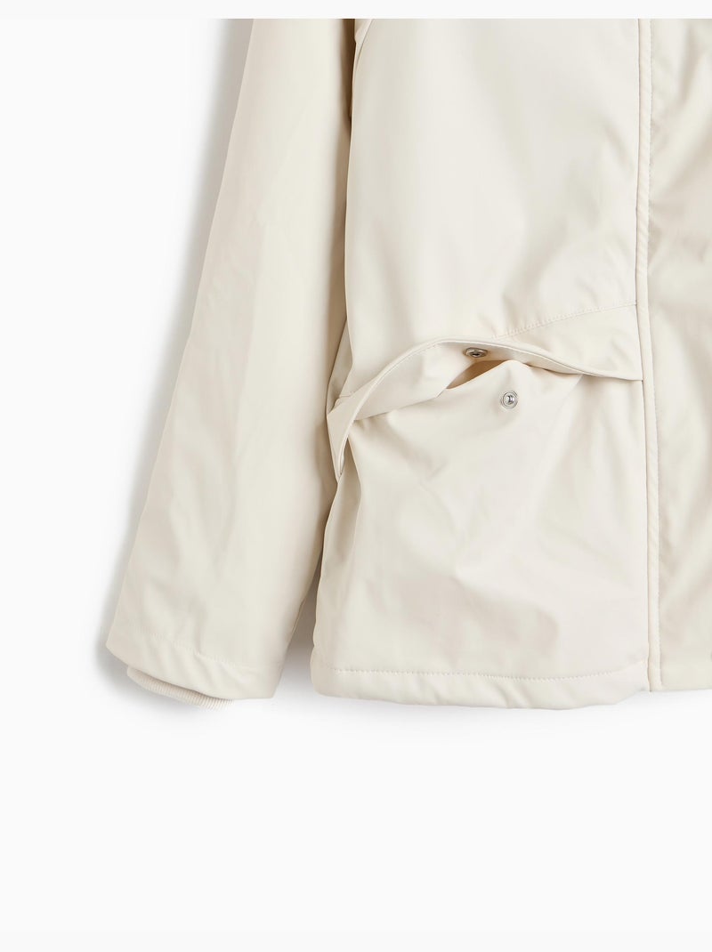 Parka impermeable con capucha, mo fashion Gris - Kiabi