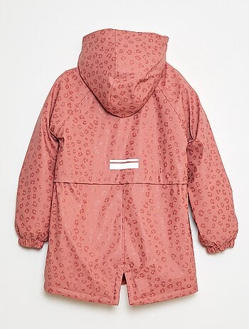 Parka impermeable con capucha totalmente forrada