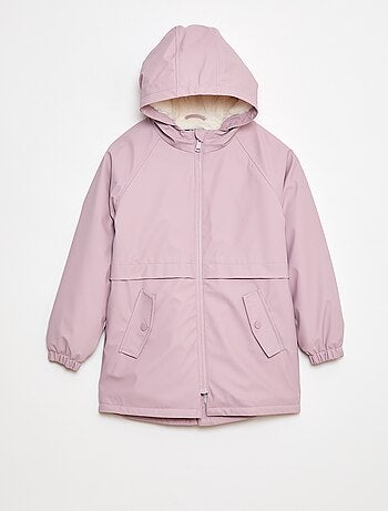 Parka impermeable con capucha totalmente forrada