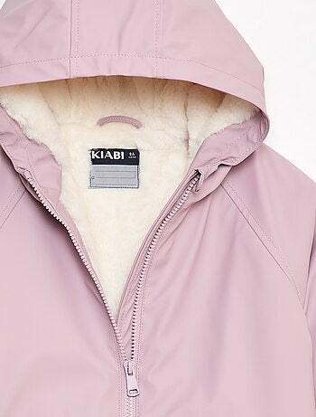 Parka impermeable con capucha totalmente forrada