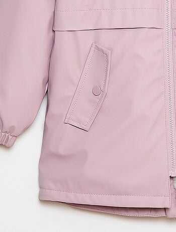 Parka impermeable con capucha totalmente forrada