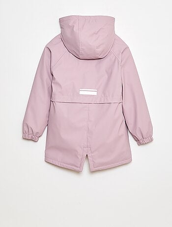 Parka impermeable con capucha totalmente forrada