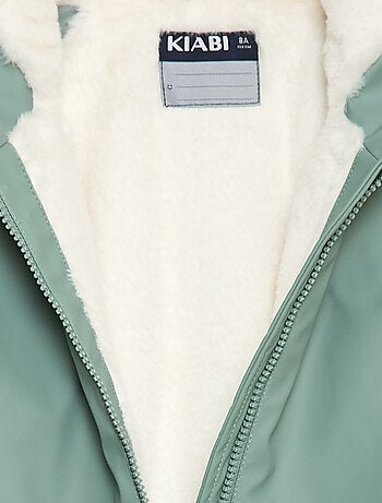 Parka impermeable con capucha totalmente forrada