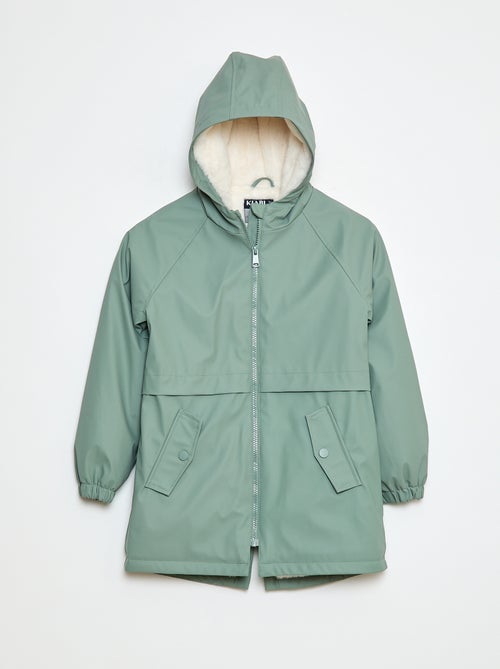 Parka impermeable con capucha totalmente forrada - Kiabi