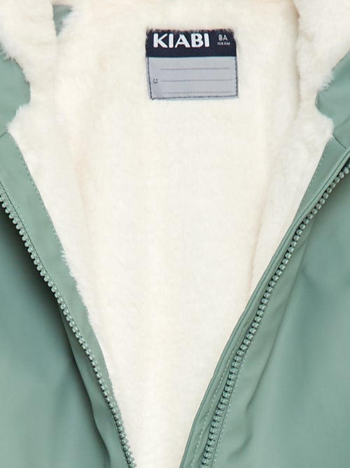 Parka impermeable con capucha totalmente forrada - Kiabi