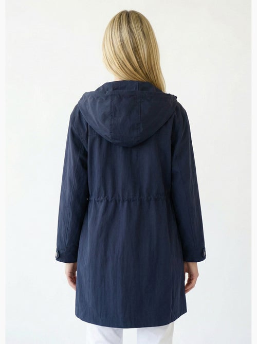 Parka impermeable con cremallera y botones a presión en la capucha - Afibel - Kiabi