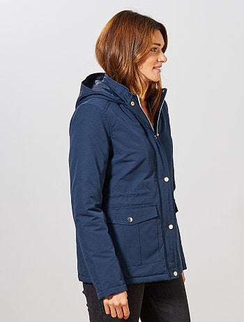 Parka impermeable con interior acolchado - Kiabi