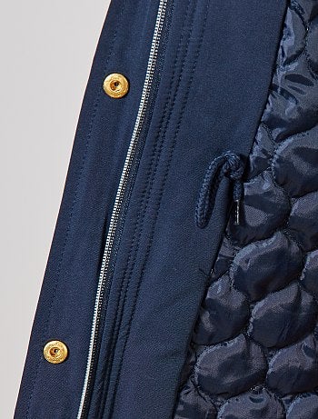 Parka impermeable con interior acolchado - Kiabi