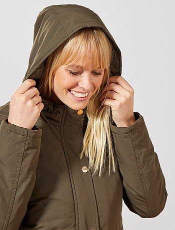 Parka impermeable con interior acolchado - Kiabi