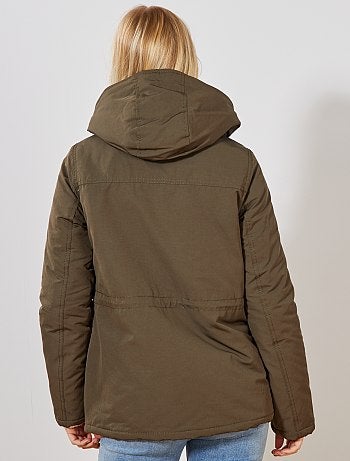 Parka impermeable con interior acolchado - Kiabi