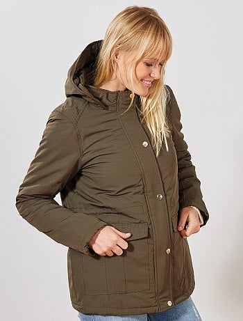 Parka impermeable con interior acolchado - Kiabi