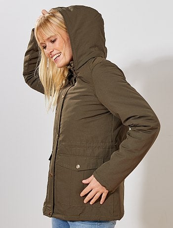 Parka impermeable con interior acolchado - Kiabi