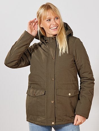 Parka impermeable con interior acolchado - Kiabi