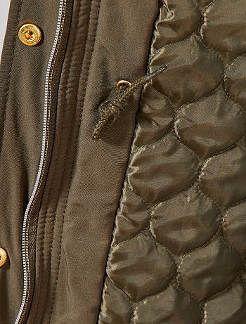 Parka impermeable con interior acolchado - Kiabi