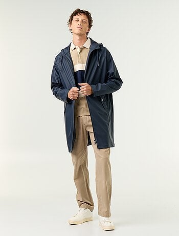 Parka impermeable larga